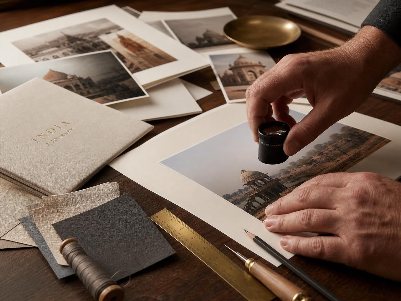 A designer at work in the Stacked Stone studio